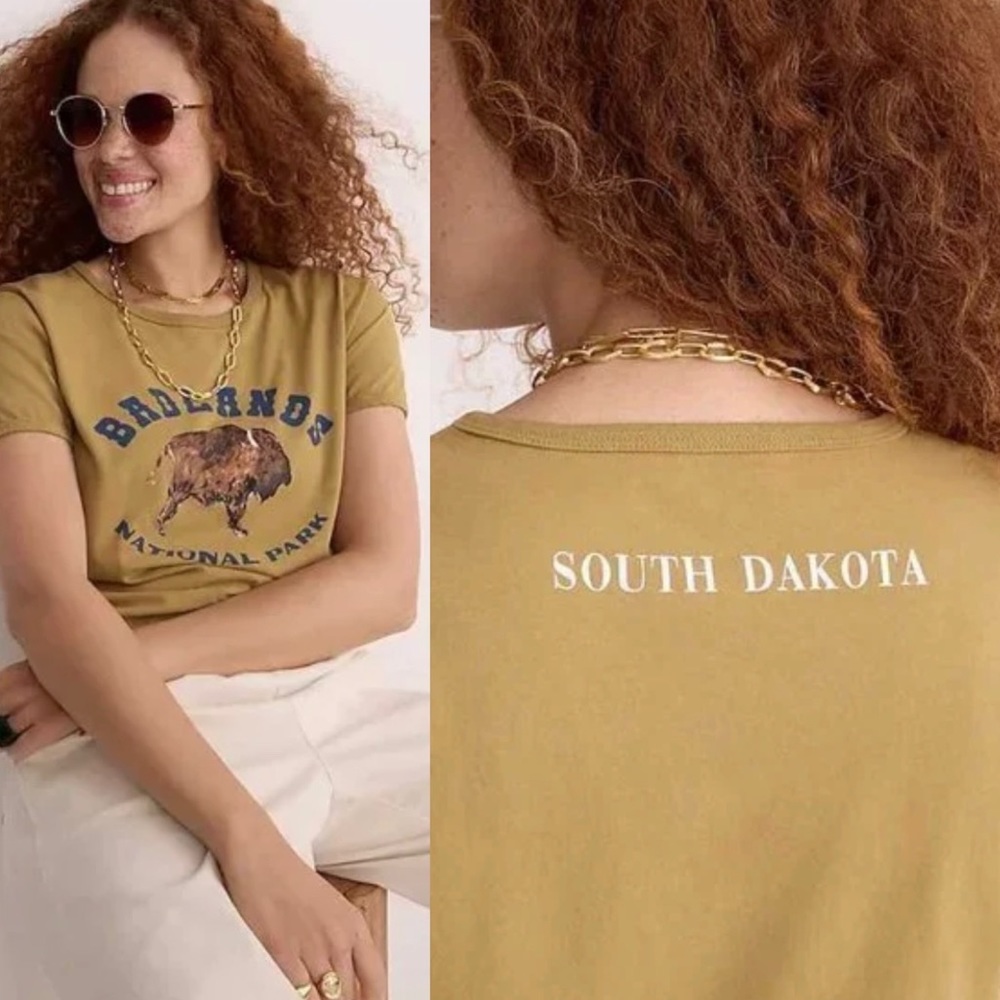 NWT J. Crew x Badlands National Park South Dakota T-Shirt